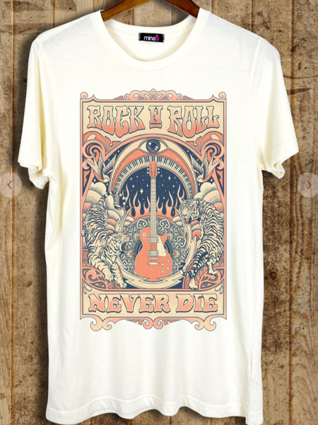 rock n roll graphic tee