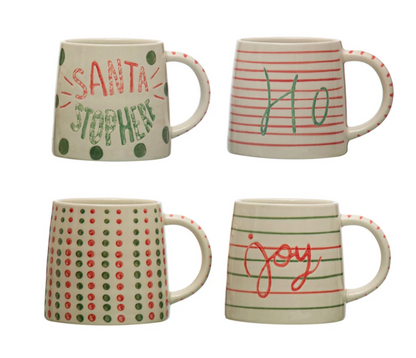 Stoneware Holiday Mug