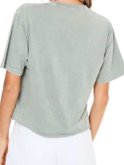 Rock N Roll World Tour Relaxed Fit Crop Tee