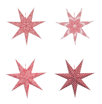 Printed Star Paper Ornament