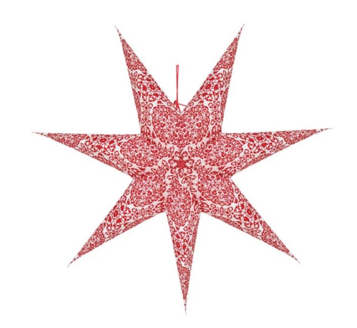 Printed Star Paper Ornament