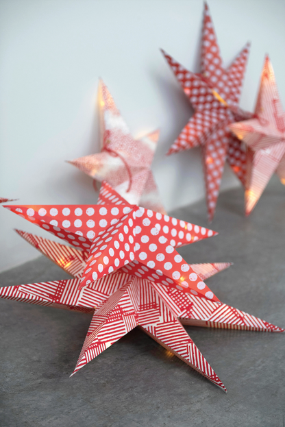Printed Star Paper Ornament