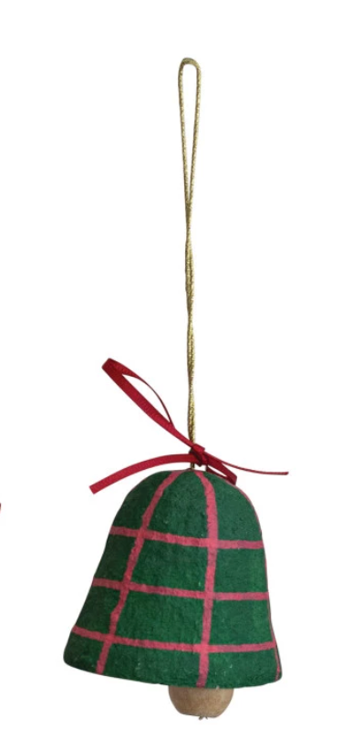 Paper Mache Bell Ornaments