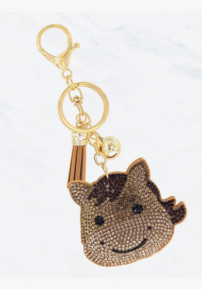 Glitzy Rhinestone Keyring