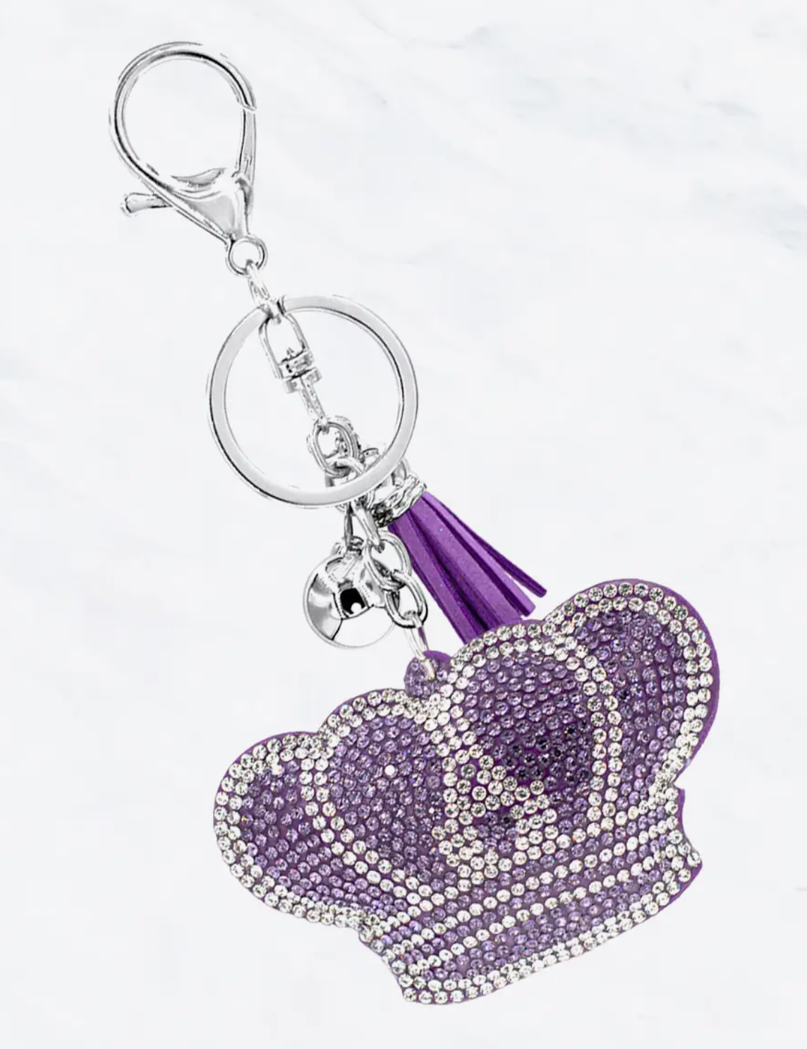 Glitzy Rhinestone Keyring