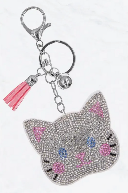 Glitzy Rhinestone Keyring