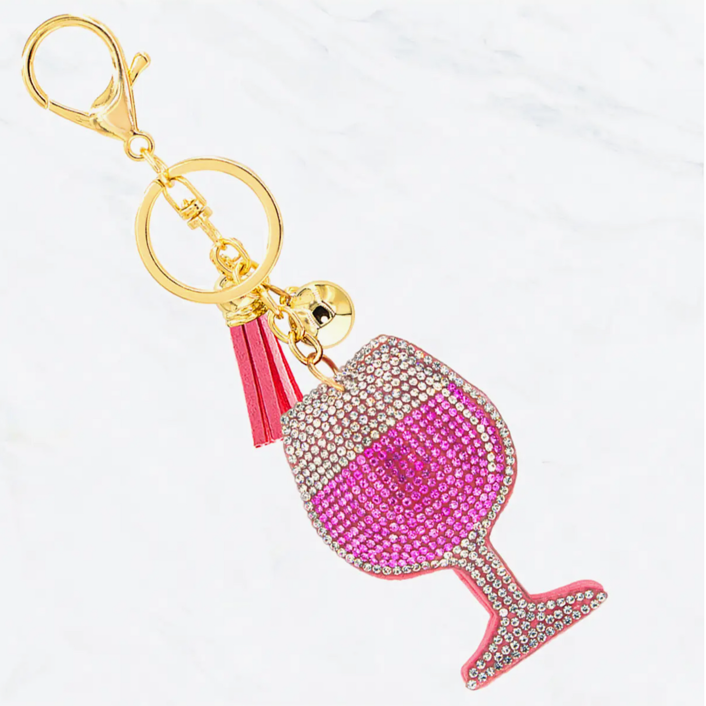 Glitzy Rhinestone Keyring