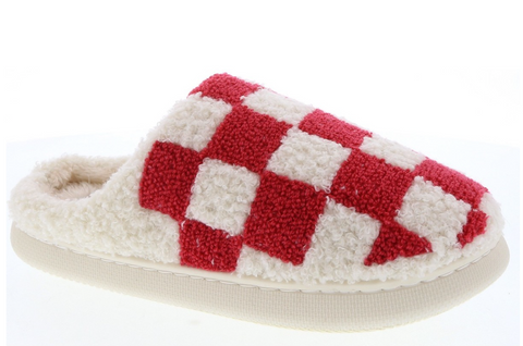 Derby Checkered Slippers