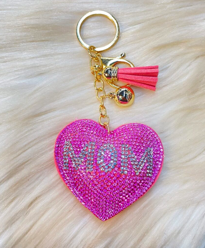 Glitzy Rhinestone Keyring