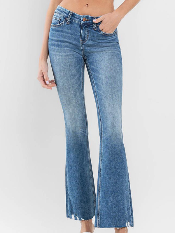 AMAZES LOW RISE FLARE JEANS