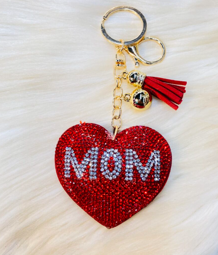 Glitzy Rhinestone Keyring