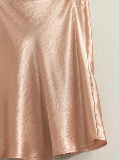NAOMI  SATIN MINI SKIRT