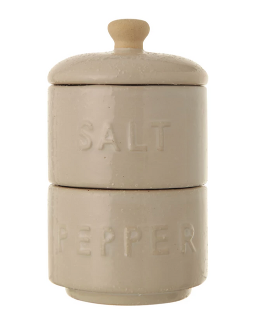 Salt & Pepper Pots with Lid