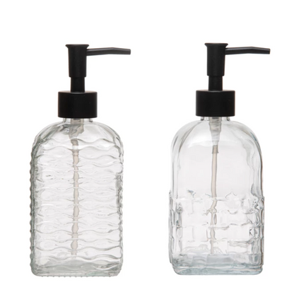 Embossed Soap Dispenser with Pump