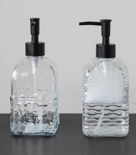 Embossed Soap Dispenser with Pump
