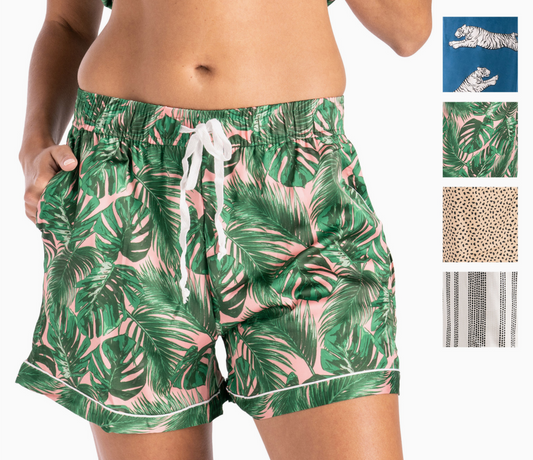 Hello Mello Beauty Sleep Satin Pajama Shorts