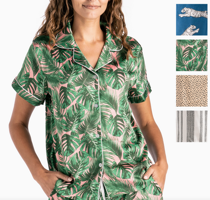Hello Mello Beauty Sleep Satin Pajama Tops