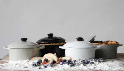 Stoneware Mini Baker with Lid