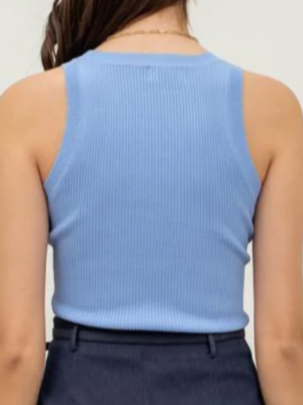 ANNABELLE RACERBACK KNIT TOP