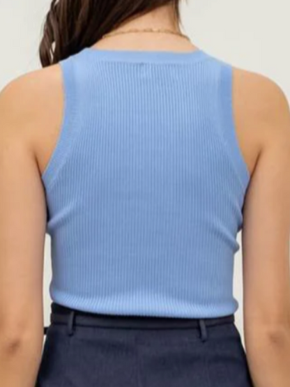 ANNABELLE RACERBACK KNIT TOP