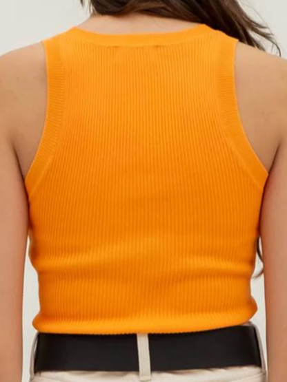 ANNABELLE RACERBACK KNIT TOP