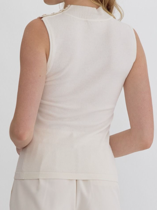 LYDIA HIGH NECK SLEEVELESS TOP