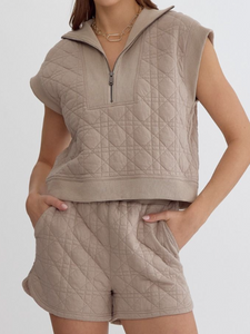 ELENA TEXTURED SHORTS SET