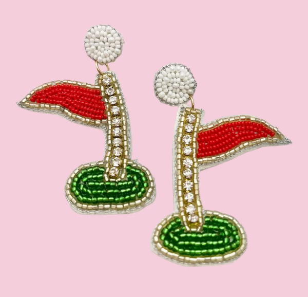 Beaded Statement Earrings