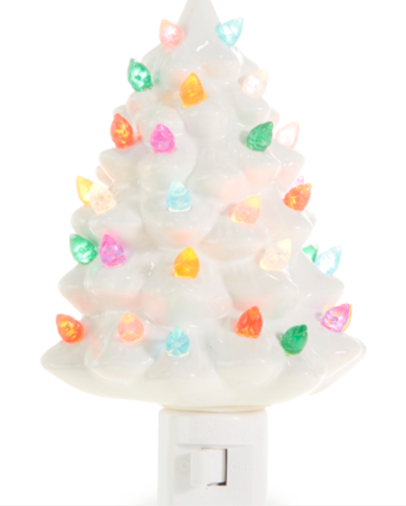 Vintage Christmas Tree Night Light