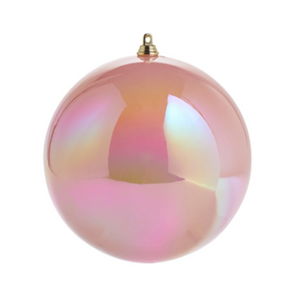 Pink Iridescent Ball Ornament