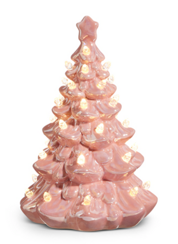 Lighted Pink Vintage Tree