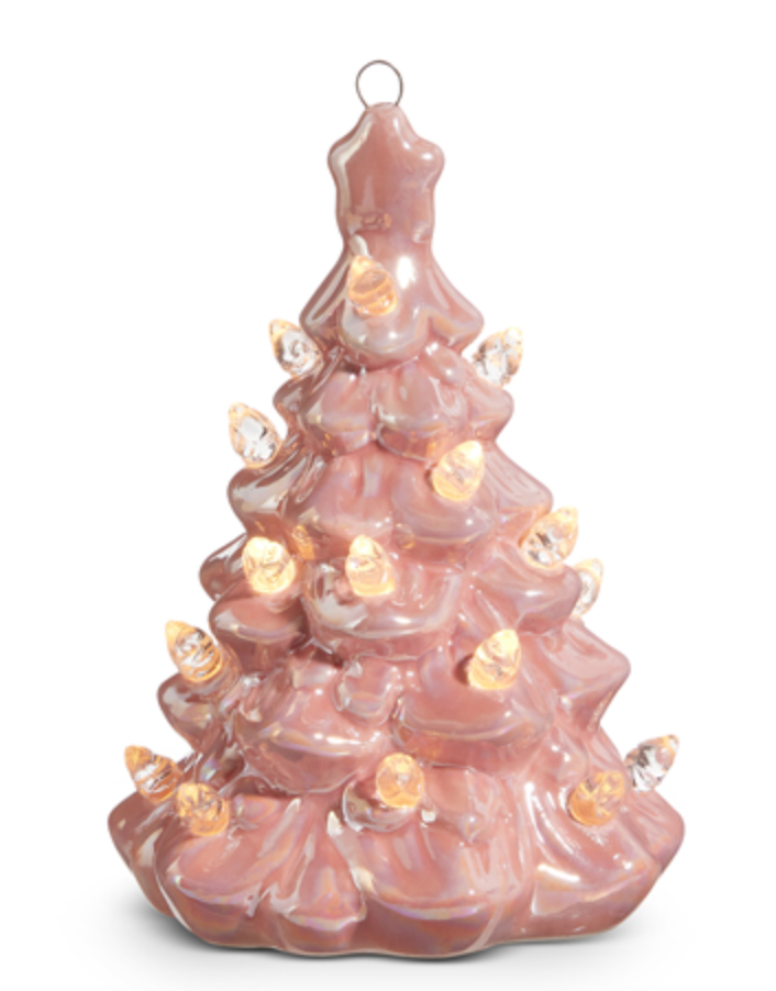 Lighted Pink Vintage Tree