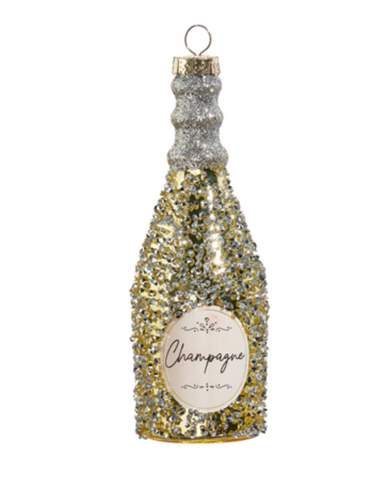 Glittered Bottle Ornament