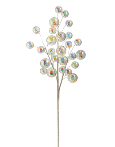 Iridescent Ball Ornament Spray