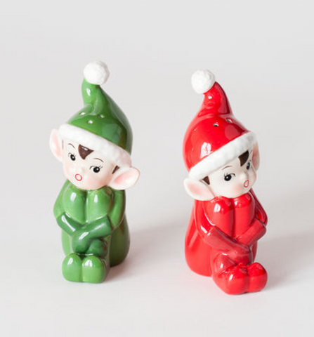 Elf Salt & Pepper Shakers