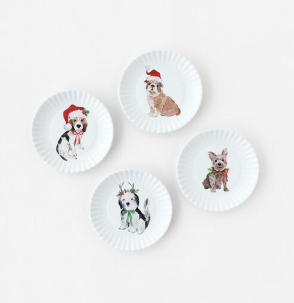 Santa Paws Melamine Paper Plate Coaster