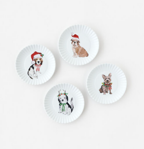 Santa Paws Paper Plate Coaster