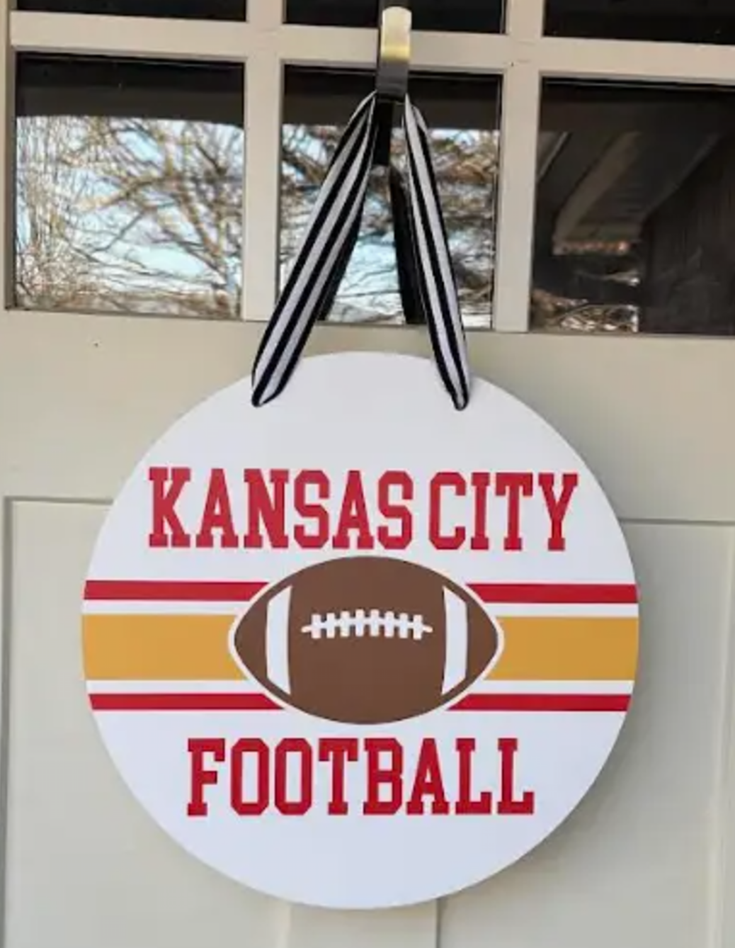 Kansas City Football Door Sign