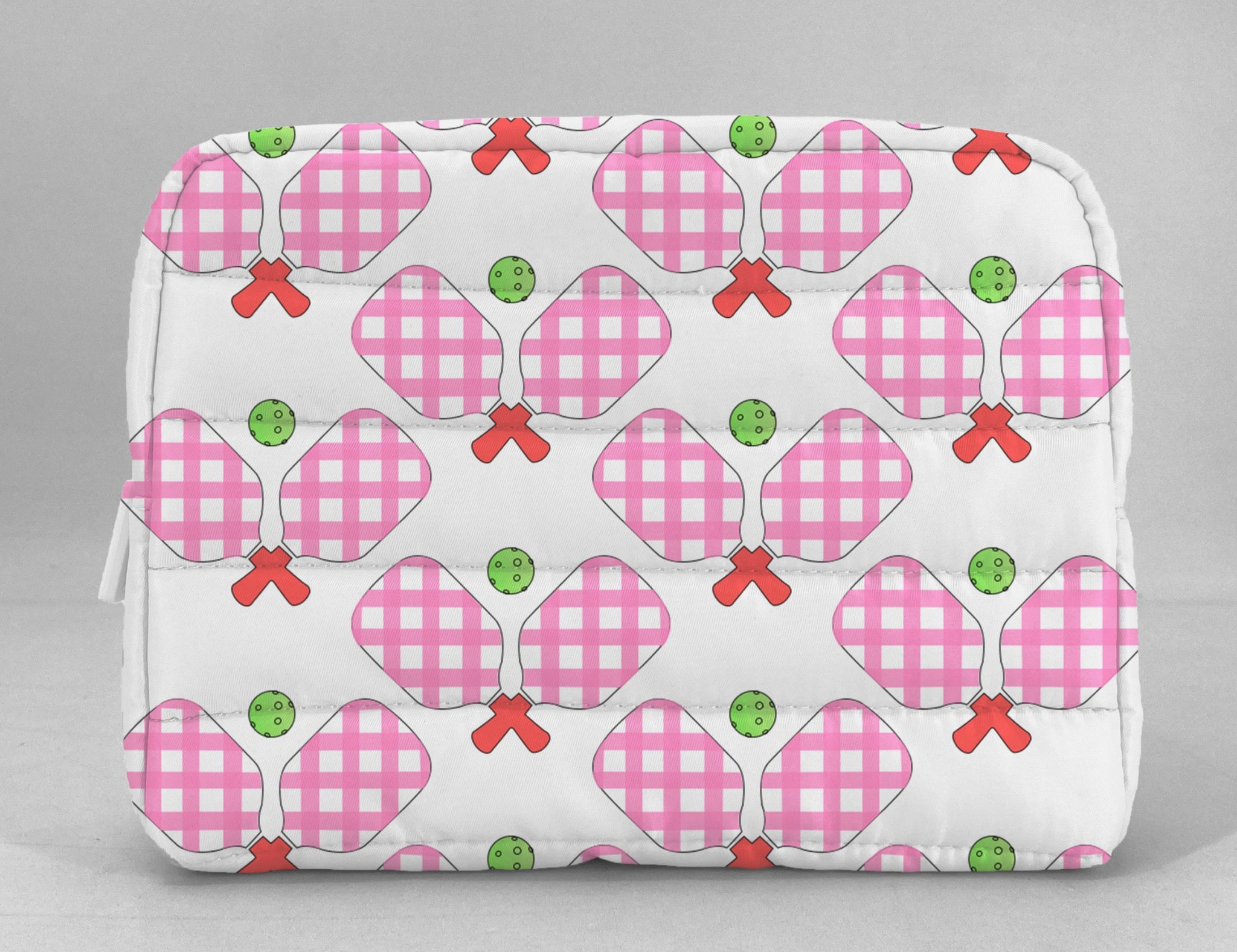 Pickleball Puffer Cosmetic Bag