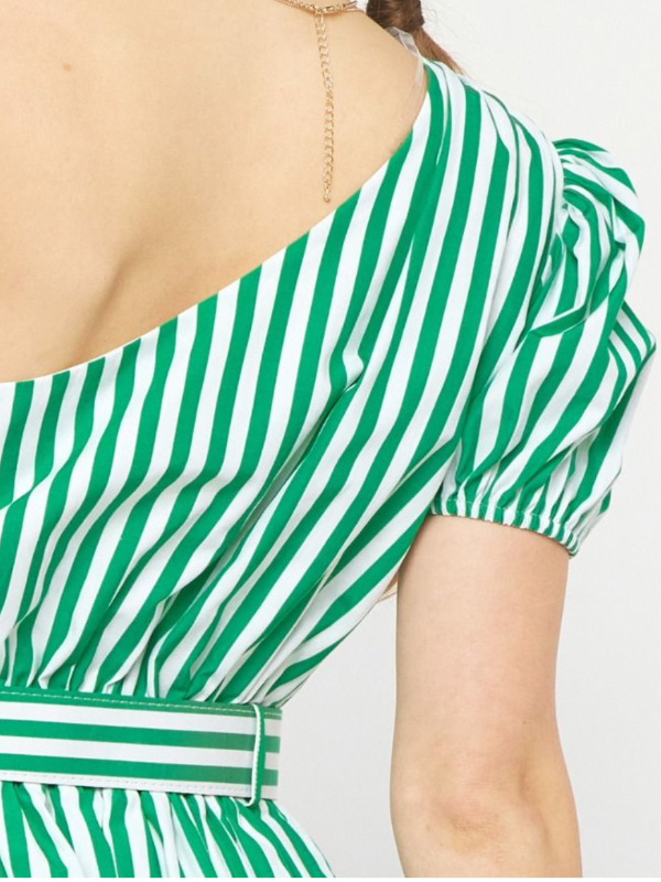 CHRISTINA STRIPED MINI DRESS