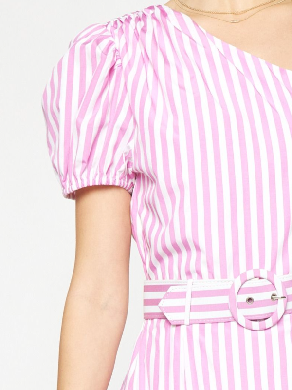 CHRISTINA STRIPED MINI DRESS