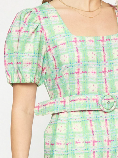 BENNETT PLAID ROMPER