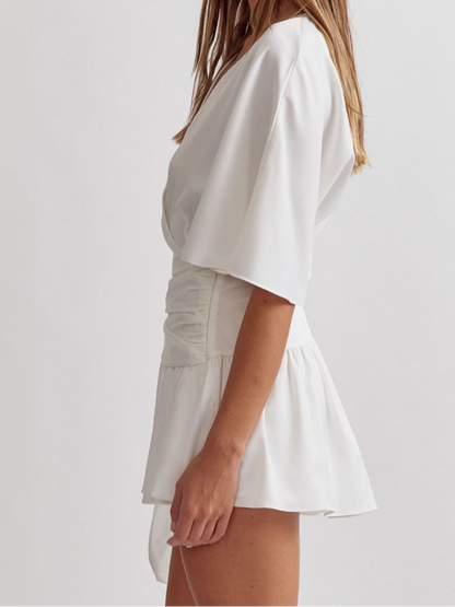 CARTER V-NECK MINI DRESS/SKORT