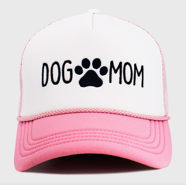 Dog Mom Embroidered Trucker Hat