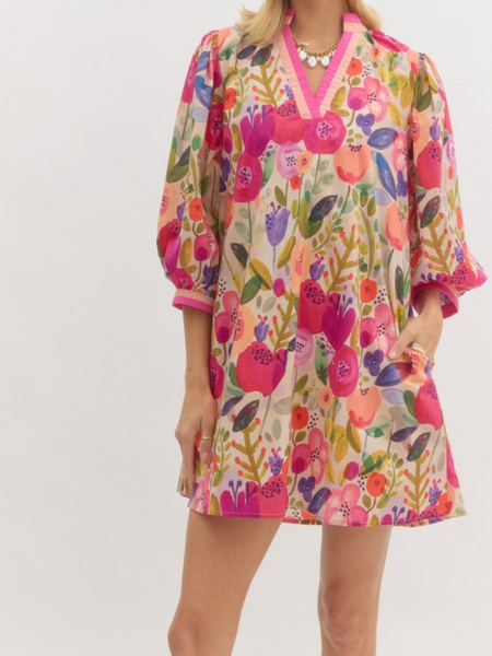 Poppy Floral Mini Dress