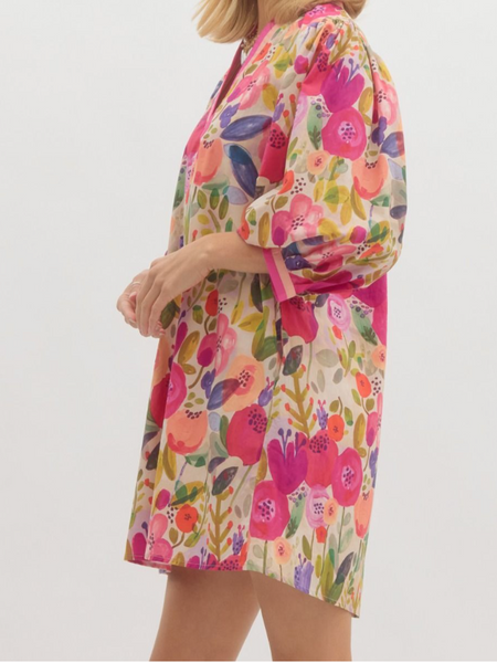 Poppy Floral Mini Dress