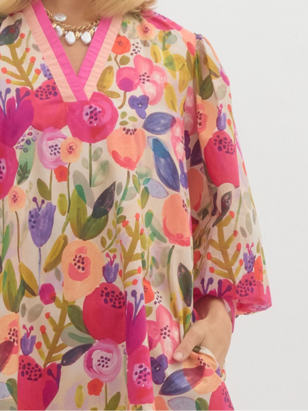 Poppy Floral Mini Dress