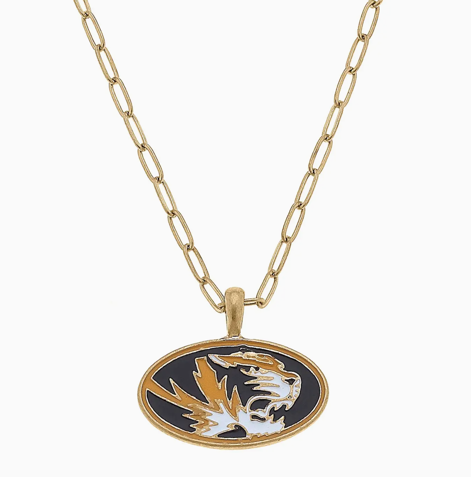 Missouri Tigers Enamel Pendant Necklace