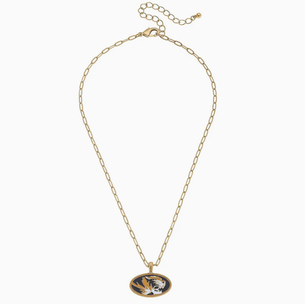 Missouri Tigers Enamel Pendant Necklace