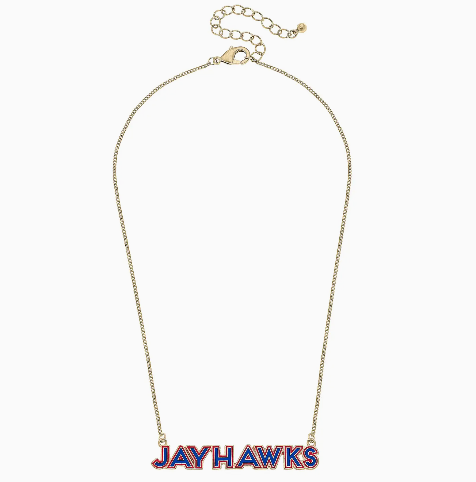 Kansas Jayhawks Enamel Necklace